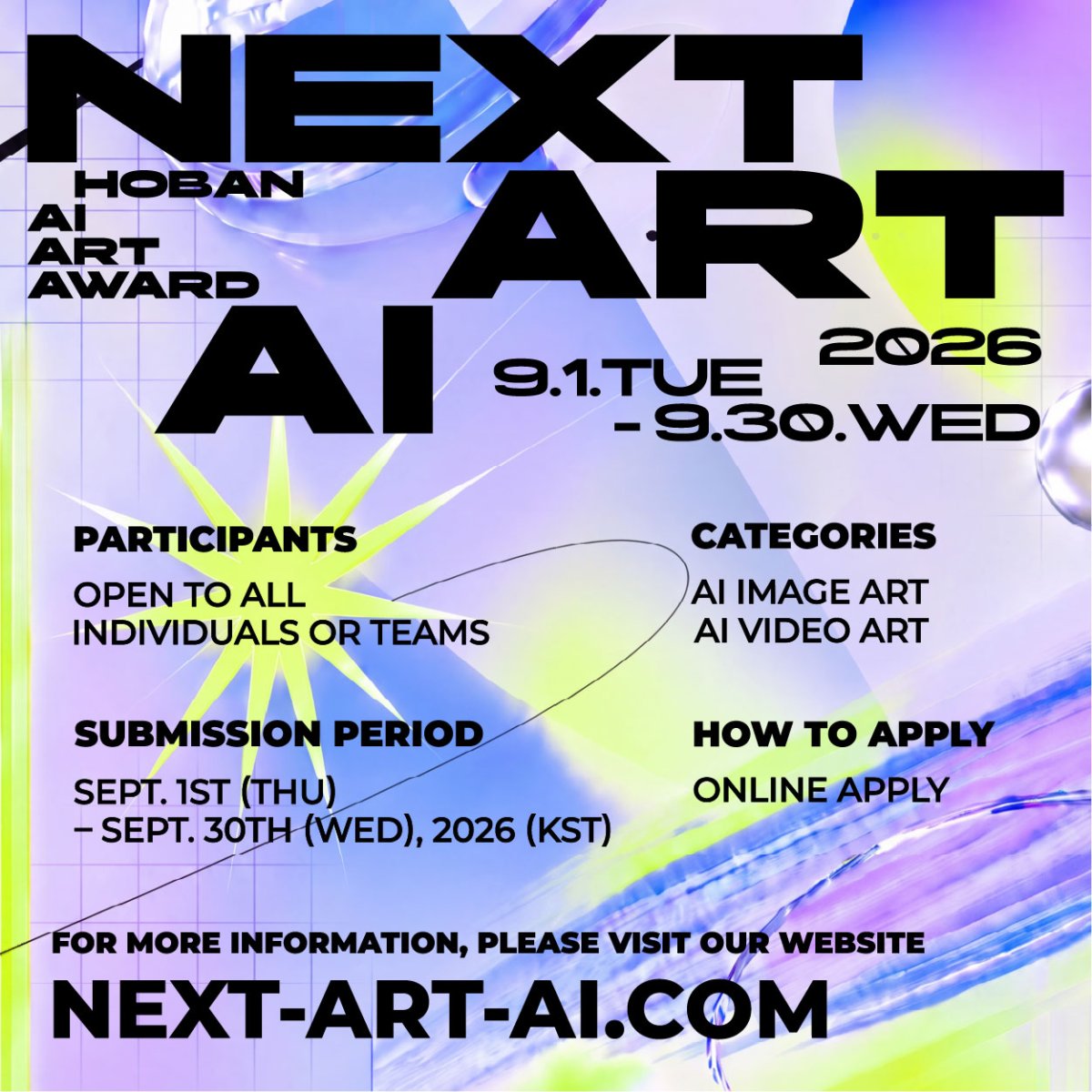 NEXT ART AI 2026 Artificial Intelligence Art Competition